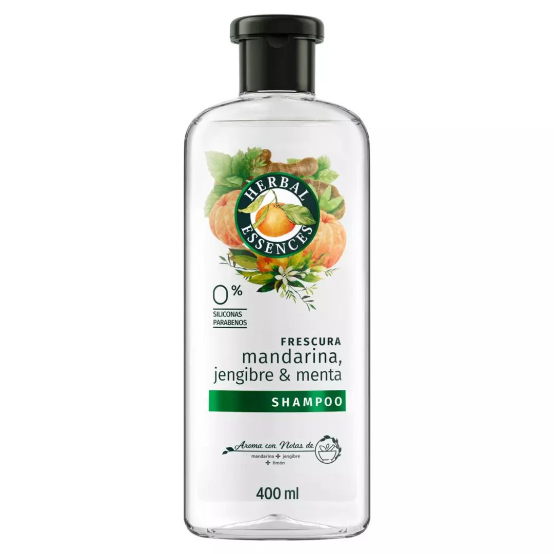 Herbal Essences Shampoo Mandarina, Jengibre y Menta 400 ml - Imagen 2