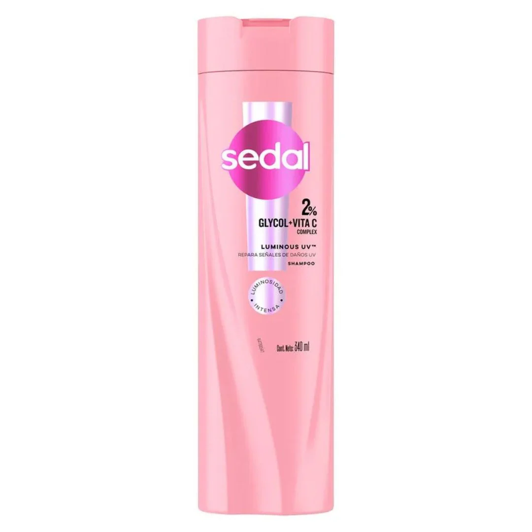 Sedal Shampoo Luminous UV Glycol + Vita C 340 ml - Imagen 2